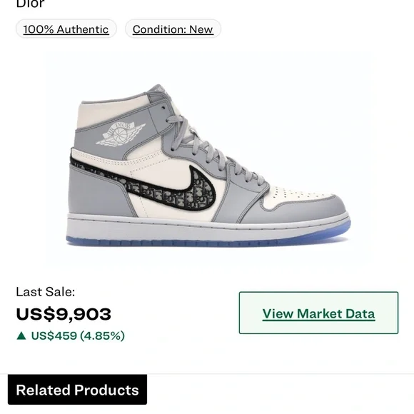 Jordan 1 Dior - Picture 1 of 7